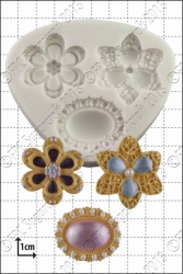 'Three Brooches' Silicone Mould